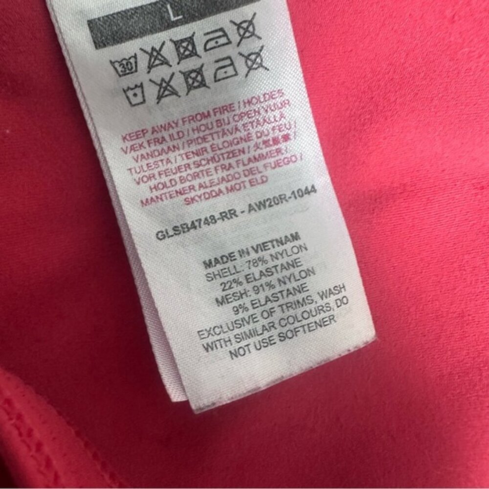 Gymshark | Raspberry Red V-Neck Training Womens Sports Bra | Size Large - Picture 7 of 8